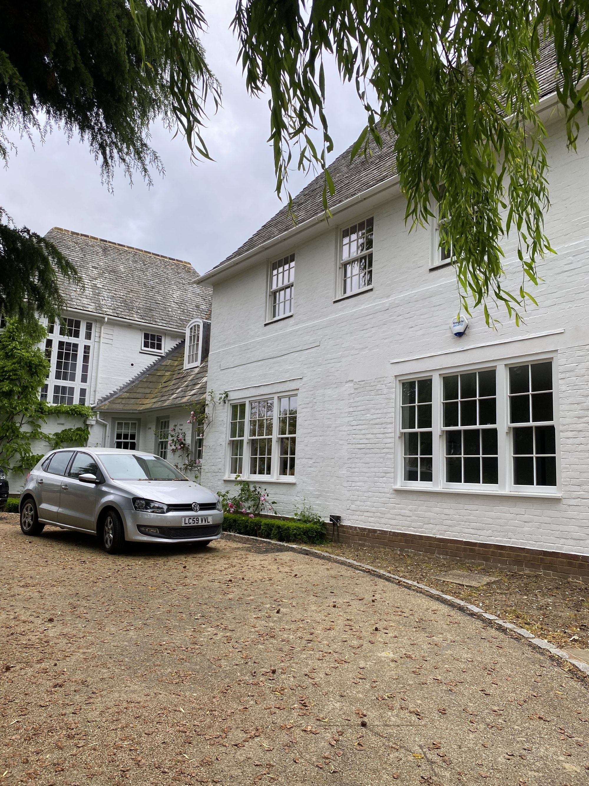 New-build property finished with a smooth wall coating